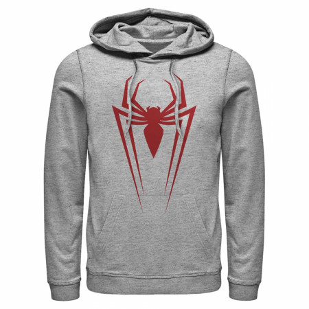 Spider-Man Logo Athletic Grey Hoodie